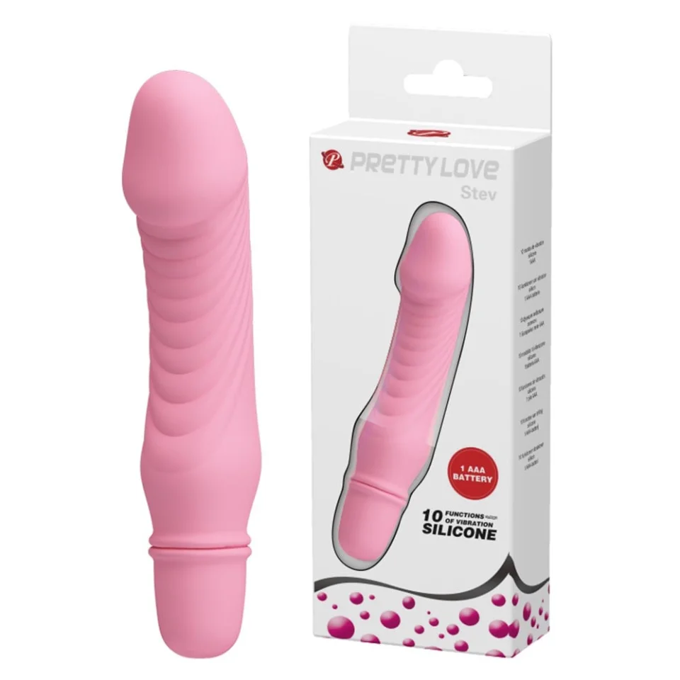 #3639 - Titreşim Özellikli Vibratör Açık Pembe 13.5 cm Pretty Love