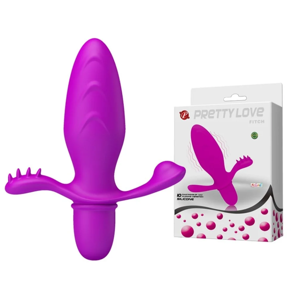 #3660 - Klitoral Uyarıcılı Titreşimli Anal Plug