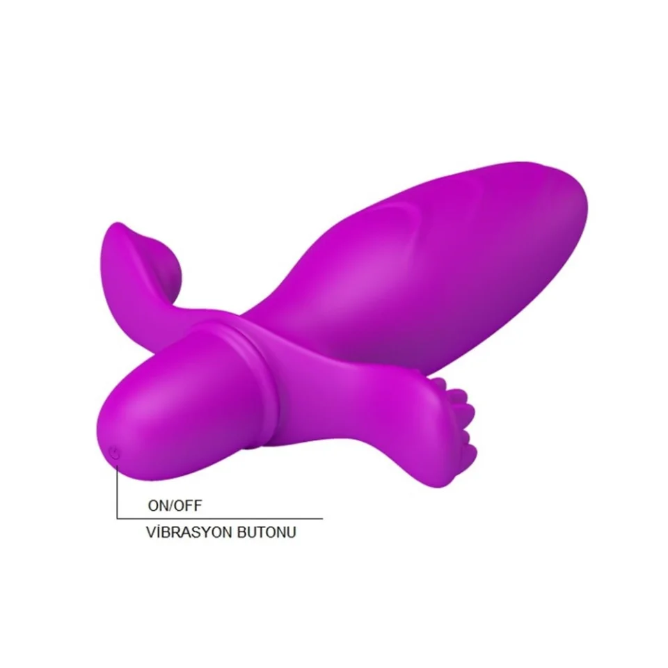 #3666 - Klitoral Uyarıcılı Titreşimli Anal Plug