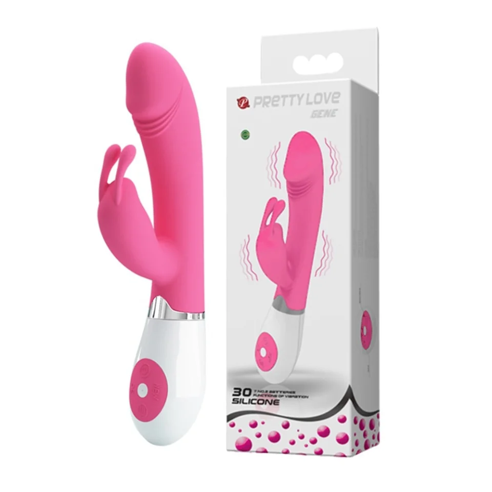 #3696 - 30 Fonksiyonlu Teknolojik Klitoris Uyarıcılı Tavşan Vibratör Penis