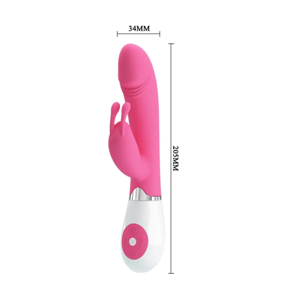 #3698 - 30 Fonksiyonlu Teknolojik Klitoris Uyarıcılı Tavşan Vibratör Penis