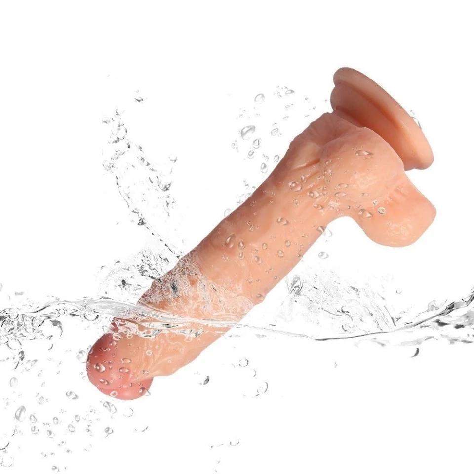 #341 - 19 cm Realistik Vantuzlu Dildo Penis