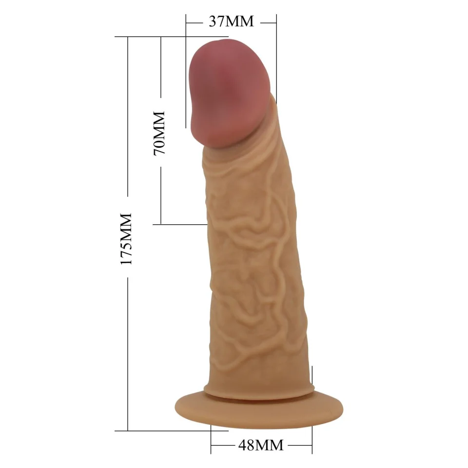 #3769 - 17,5 cm Titreşimli Belden Bağlamalı İçi Boş 7 cm Dolgulu Strapon Penis