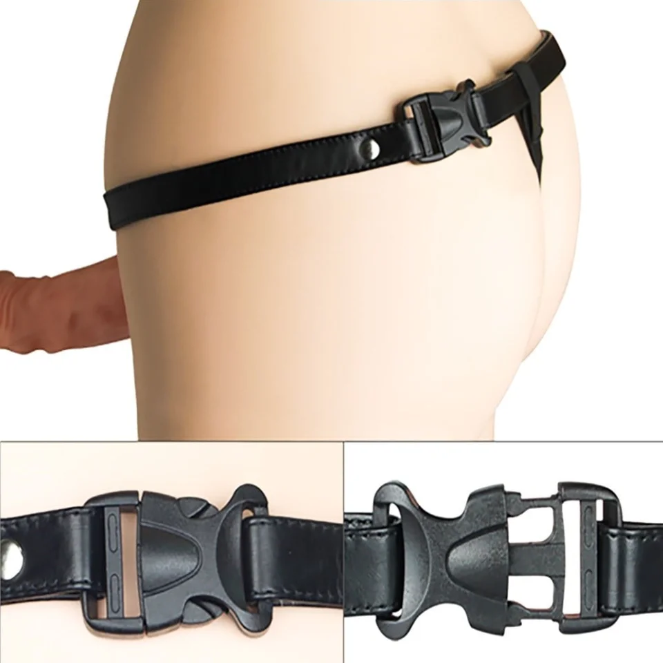#3876 - 10 Fonksiyonlu Titreşimli İçi Boş Protez Belden Bağlamalı 16cm Strapon