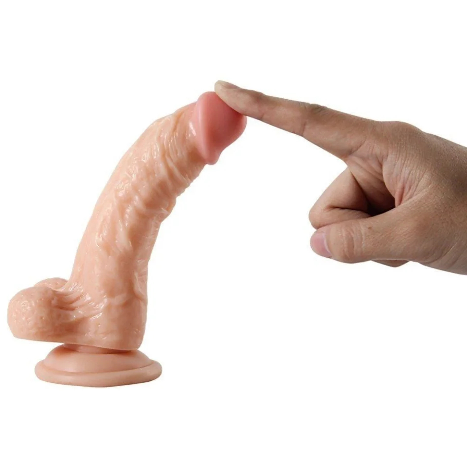 #349 - 17 cm Realistik Vantuzlu Dildo Penis