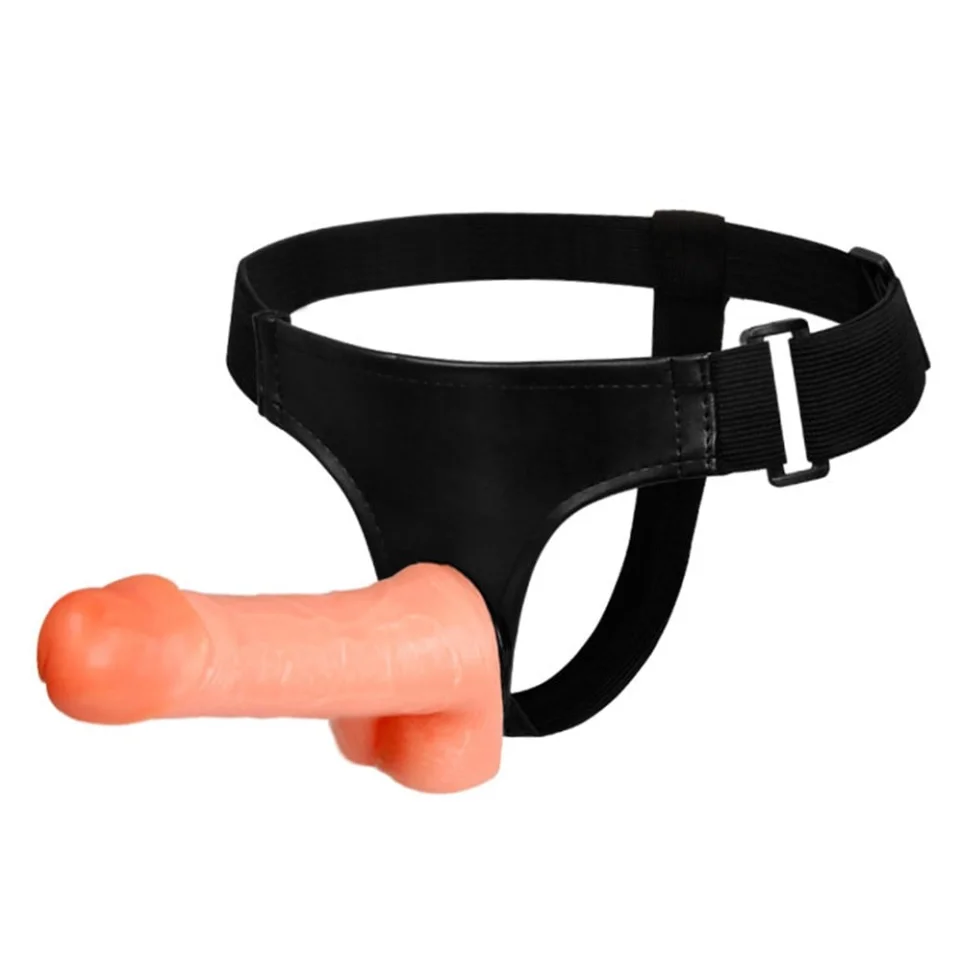 #4023 - 19 cm Testisli Belden Bağlamalı Penis