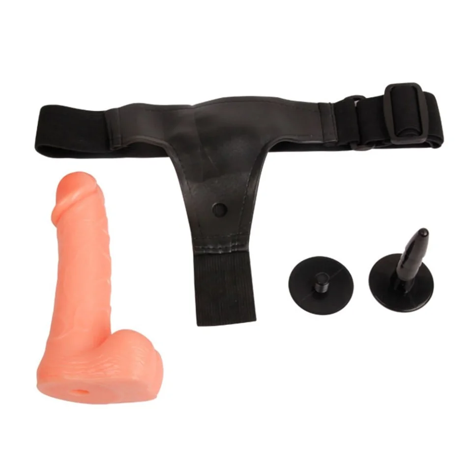 #4026 - 19 cm Testisli Belden Bağlamalı Penis