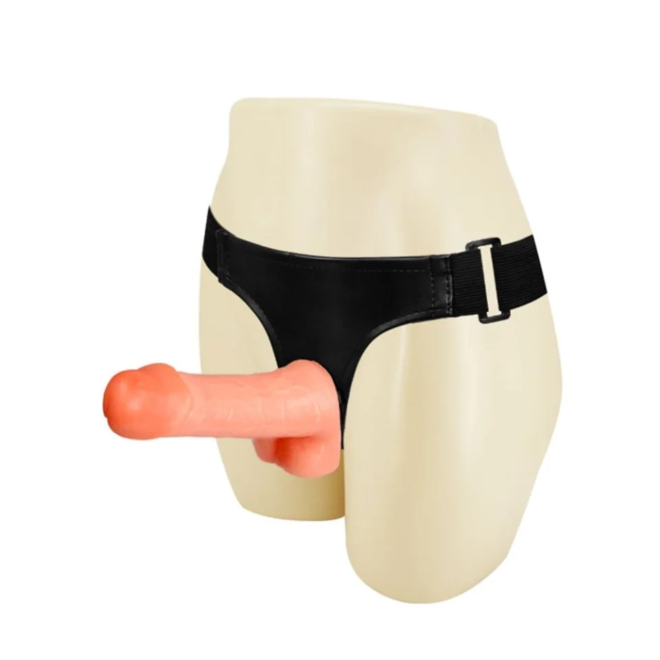 #4029 - 19 cm Testisli Belden Bağlamalı Penis