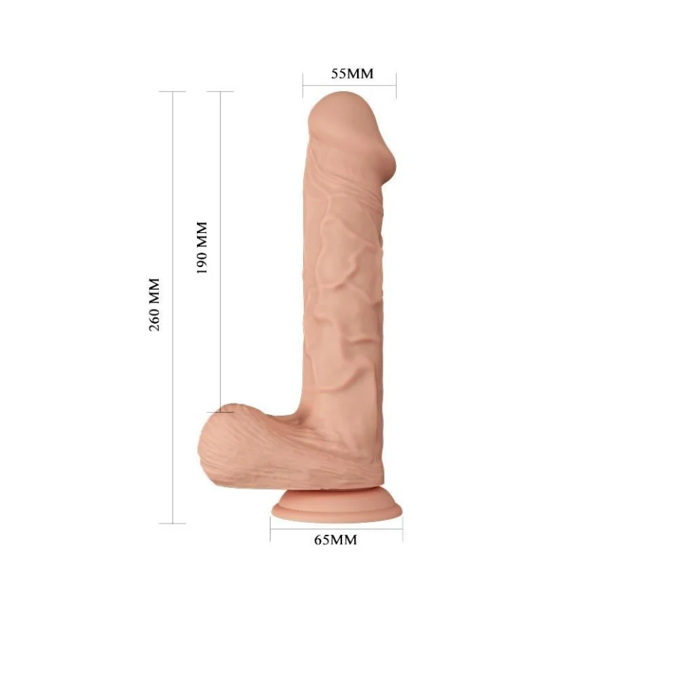 #4031 - Belden Bağlamalı 26 cm Gerçekçi Kalın Dildo Penis - Bergrisi