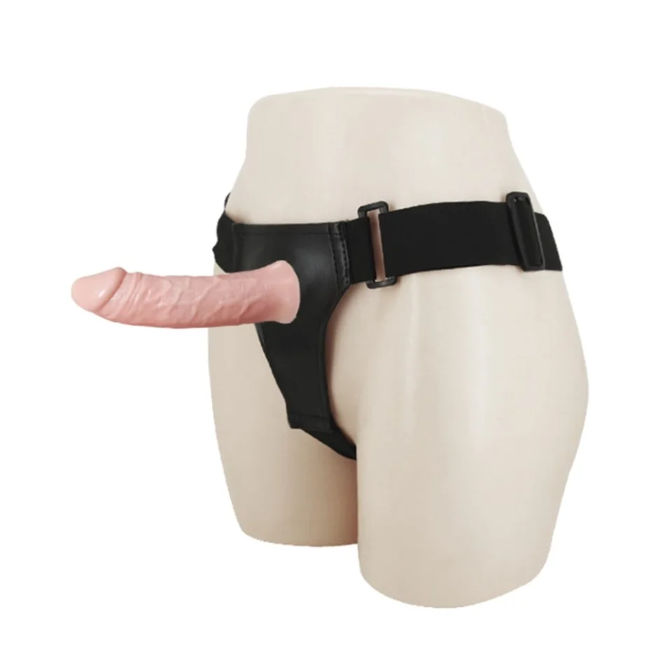 #4103 - 15,5 cm İçi Boş Belden Bağlamalı Titreşimli Protez Penis Vibratör