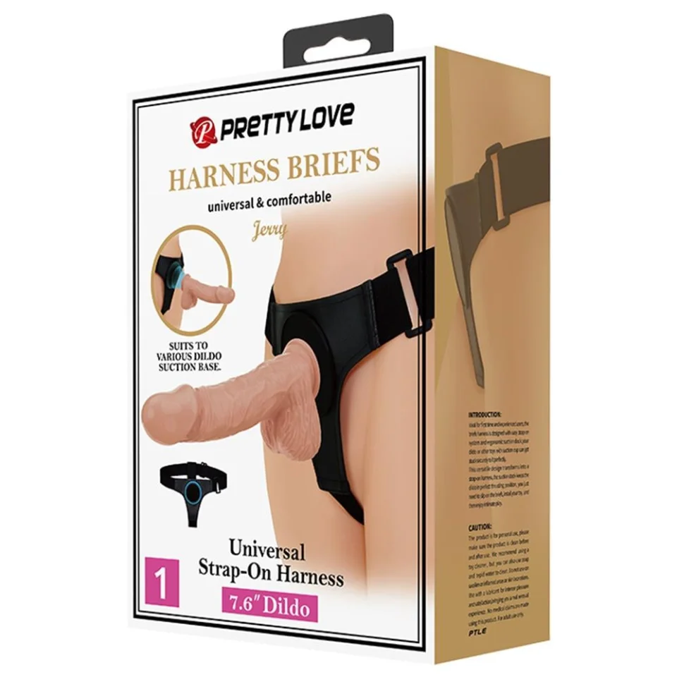 #4119 - 21,8 cm Belden Bağlamalı İçi Dolu Strapon Penis