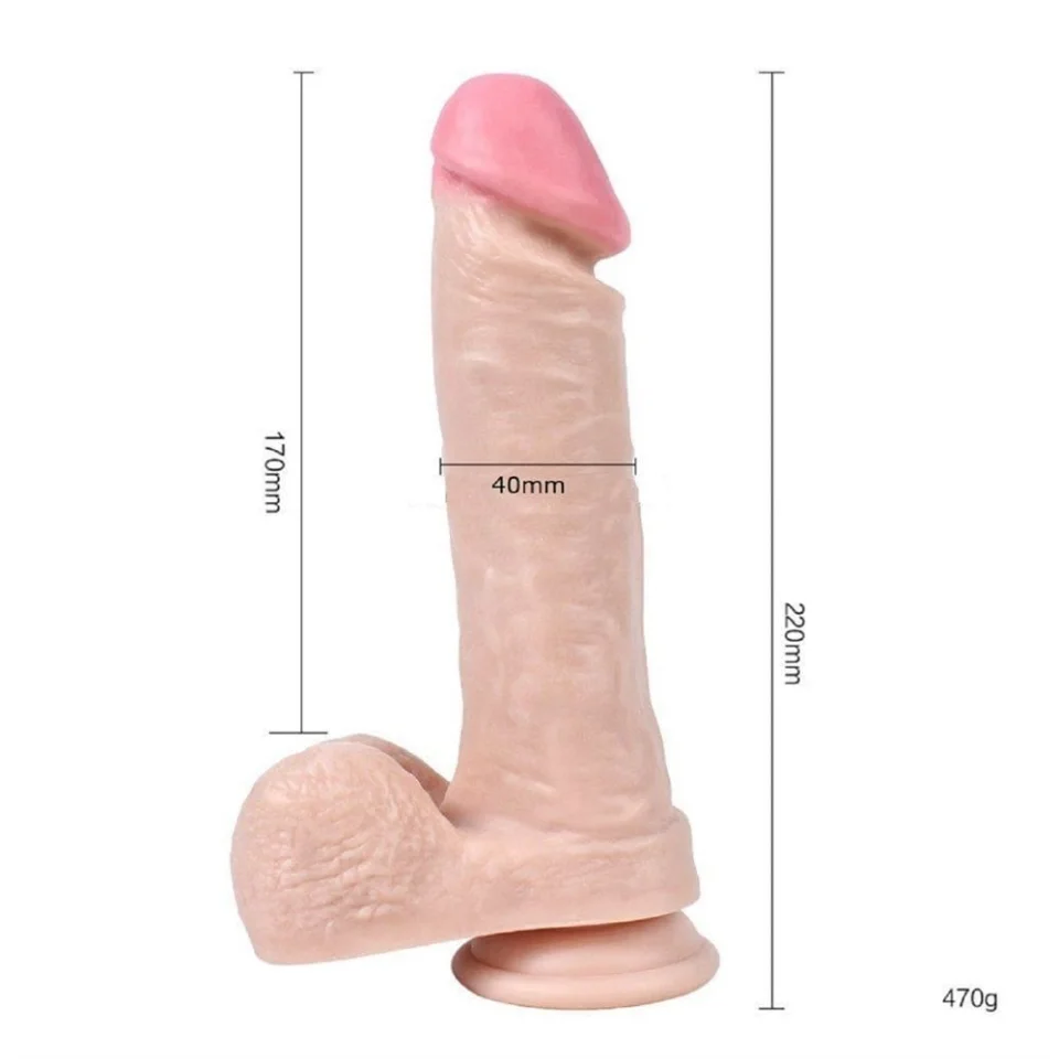 #366 - 22 cm Realistik Vantuzlu Dildo Penis