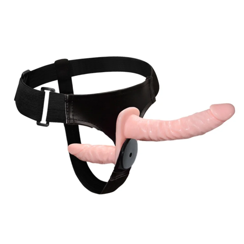 #4152 - Double Belden Bağlamalı Anal Plug ve Realistik Titreşimli Penis