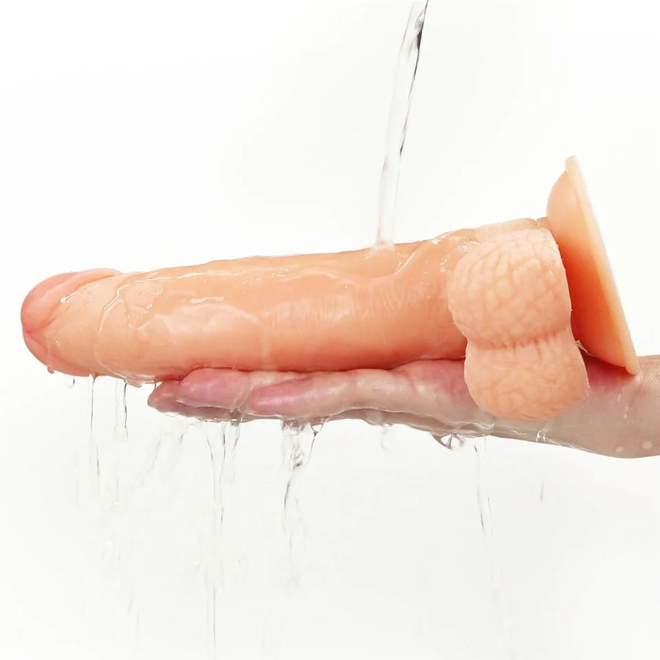 #4231 - 21,5 cm Belden Bağlamalı İçi Dolu Titreşimli Strapon Dildo