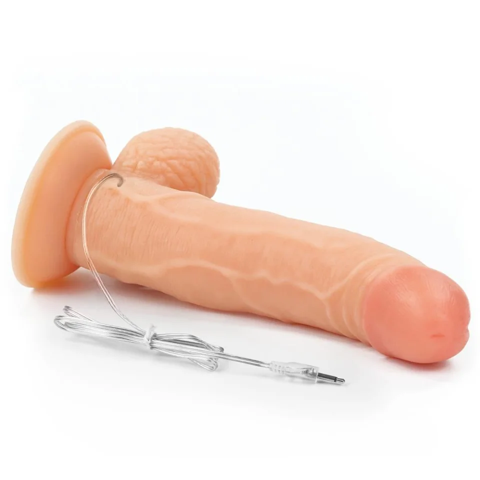 #4236 - 21,5 cm Belden Bağlamalı İçi Dolu Titreşimli Strapon Dildo