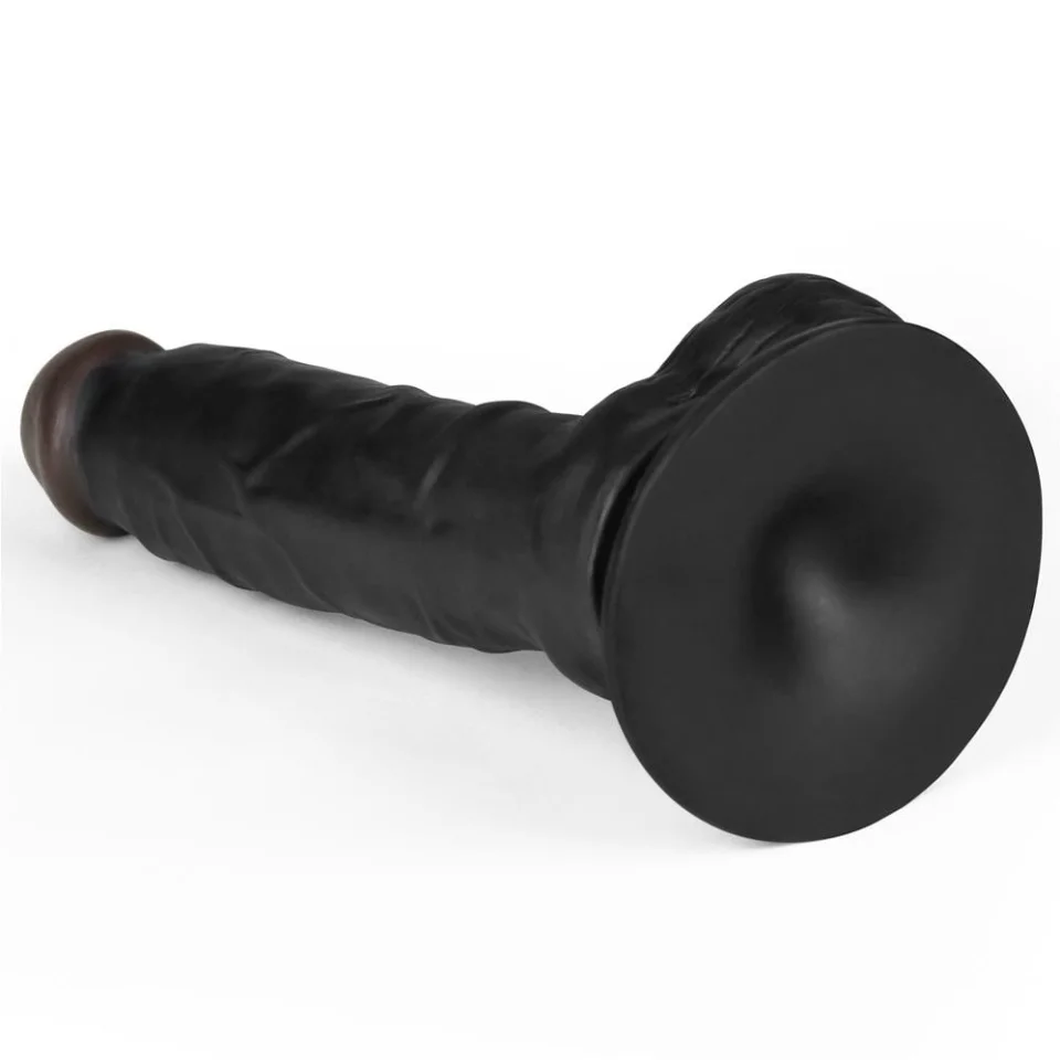 #4251 - 20 cm Belden Bağlamalı İçi Dolu Zenci Strapon Dildo