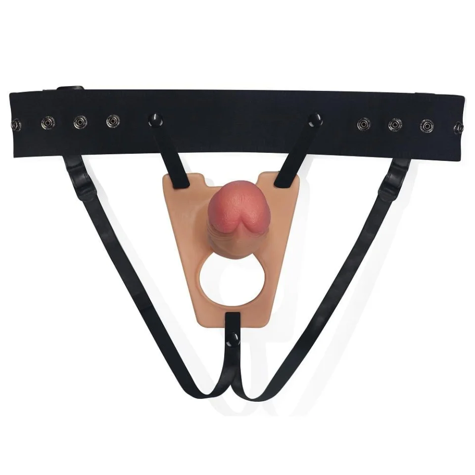 #4259 - 20,3 cm Belden Bağlamalı Oxford İçi Boş Strapon Dildo