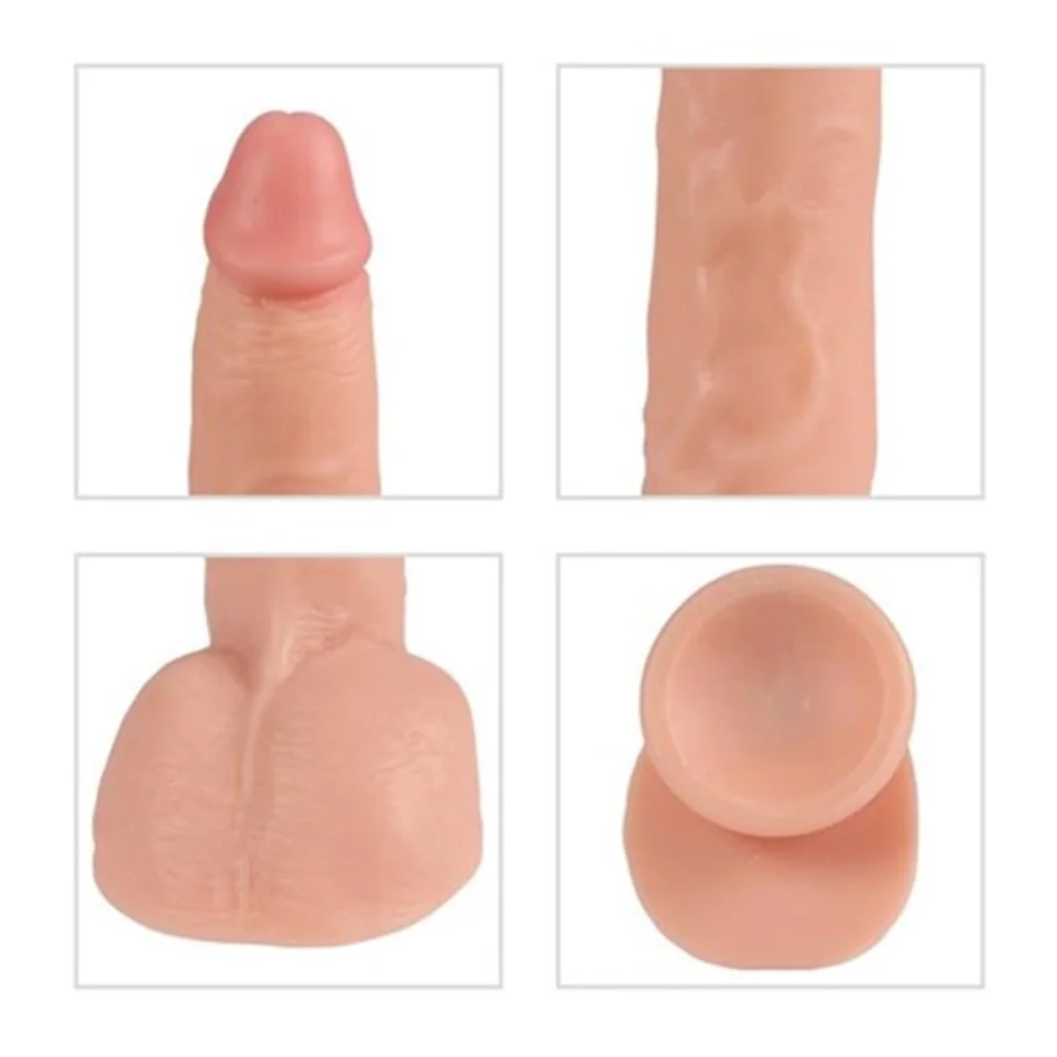 #4307 - 24,5 cm Belden Bağlamalı Titreşimli Realistik Dildo Penis Set