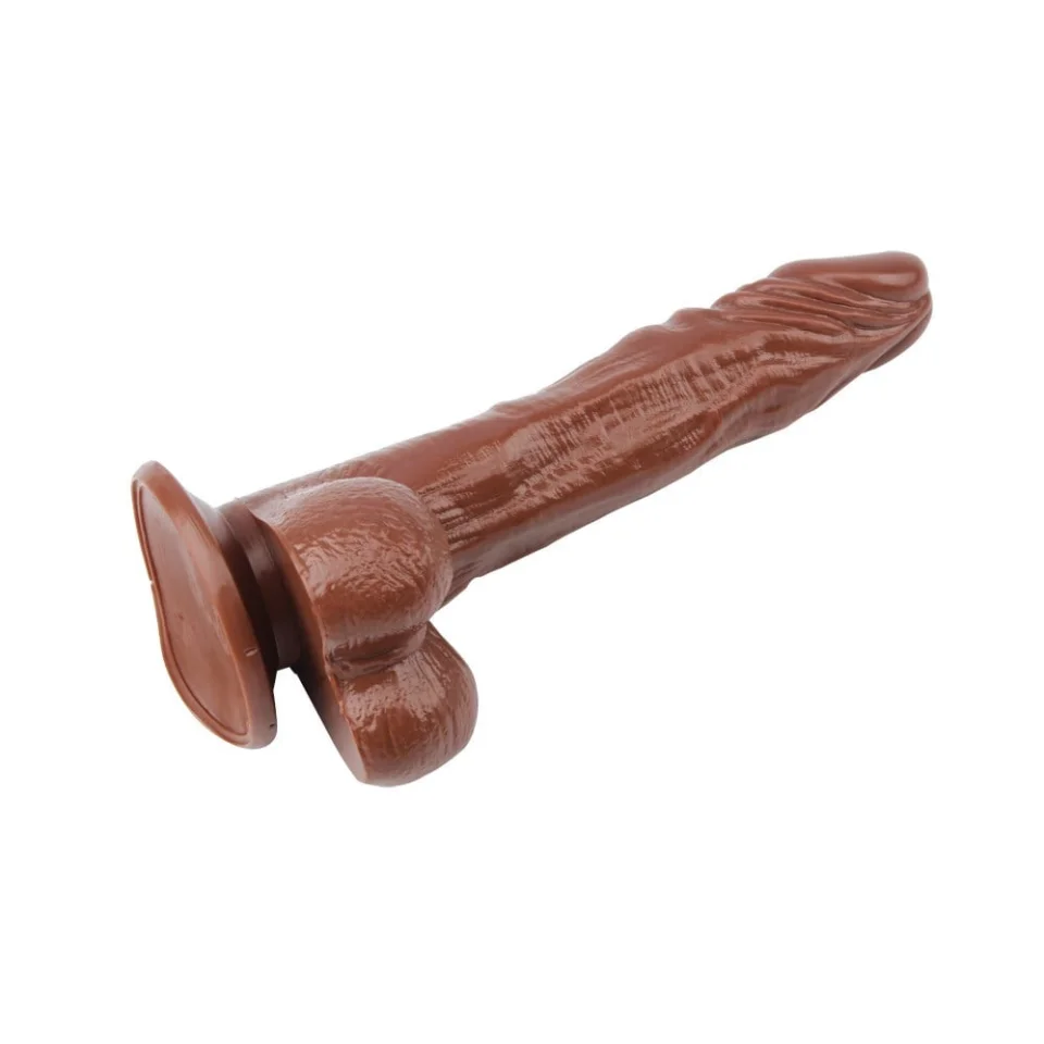 #4320 - 21,5 cm Belden Bağlamalı Gerçekçi Melez Dildo Penis