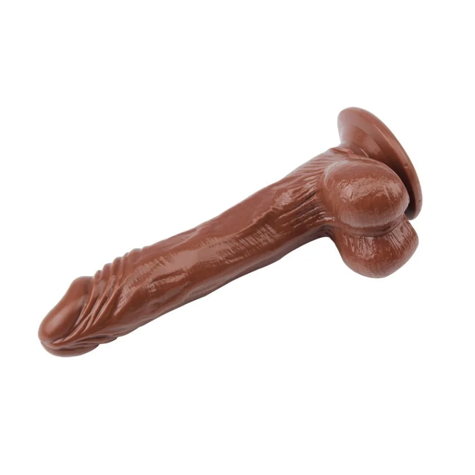 #4322 - 21,5 cm Belden Bağlamalı Gerçekçi Melez Dildo Penis