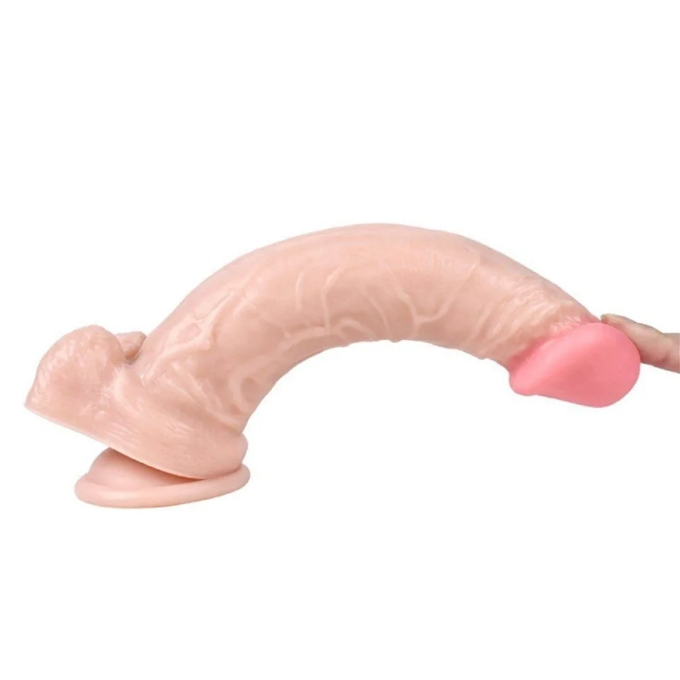 #4348 - 22 cm Belden Bağlamalı Realistik Vantuzlu Dildo Penis