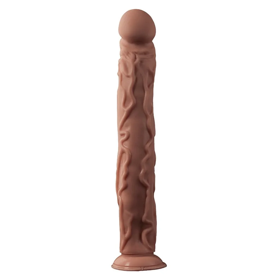 #4435 - 35 cm Belden Bağlamalı Gerçekçi Uzun Kalın Dildo Penis