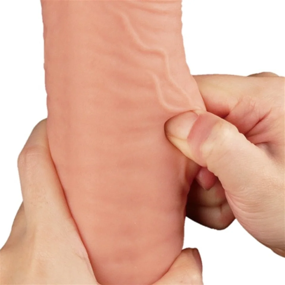 #4485 - Belden Bağlamalı Yeni Nesil Çift Katmanlı 30,5 cm Realistik Dev Dildo