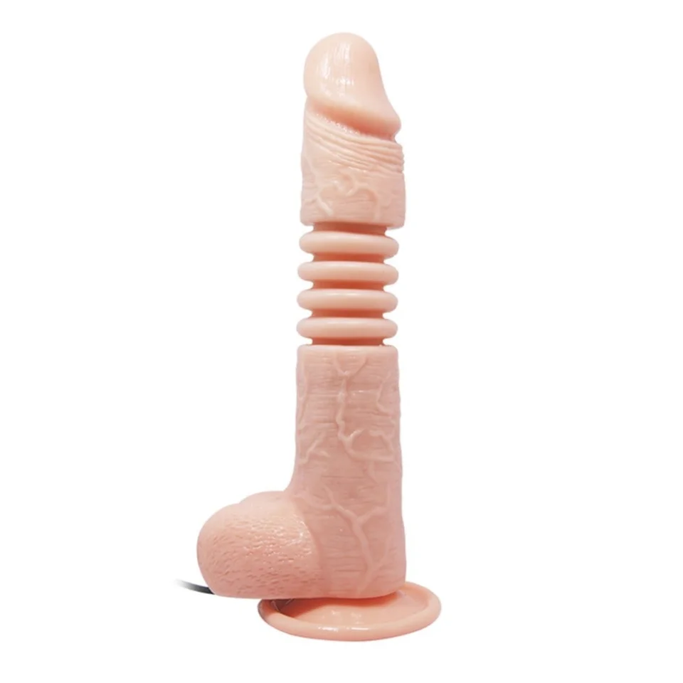 #4503 - Belden Bağlamalı 22 cm İleri Geri Hareketli Gerçekçi Silikon Penis