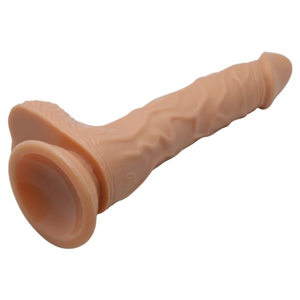 #4525 - Belden Bağlama Şarjlı 20 cm Oynar Başlı Hareketli Titreşimli Dildo