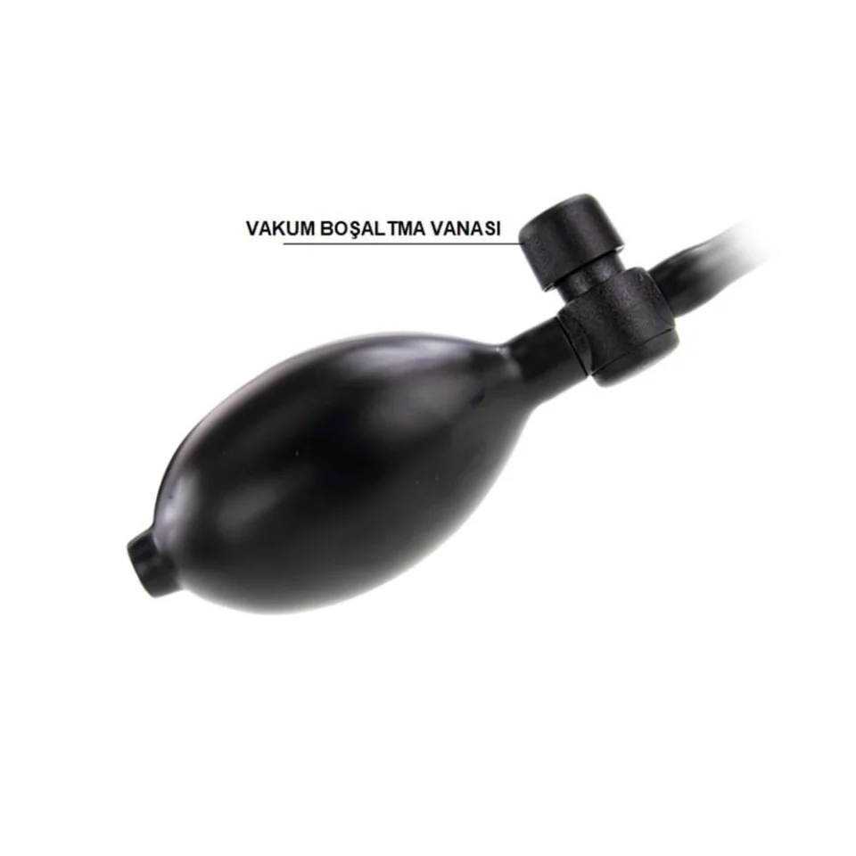 #4590 - 18 cm Belden Bağlamalı Pompalı Büyüyen Realistik Penis Dildo