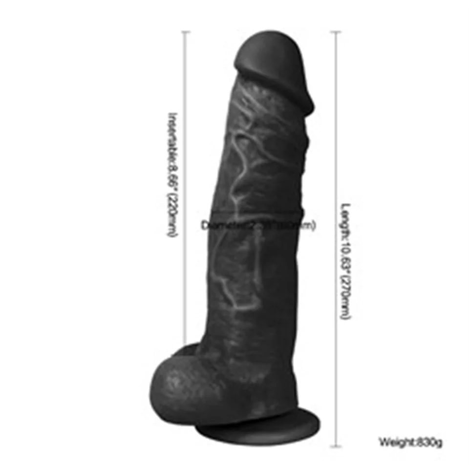 #4690 - 27 cm Belden Bağlamalı Realistik Dildo Zenci Penis Set