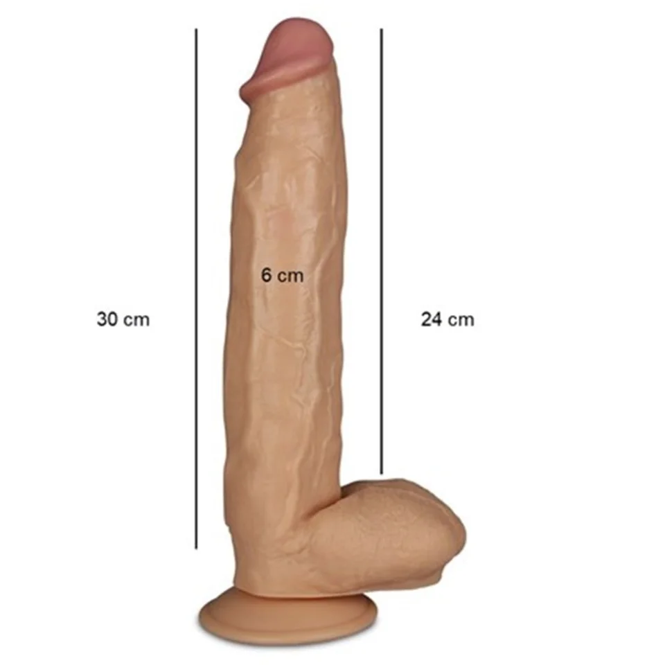 #4695 - 30 cm Belden Bağlamalı Yeni Nesil Realistik Penis