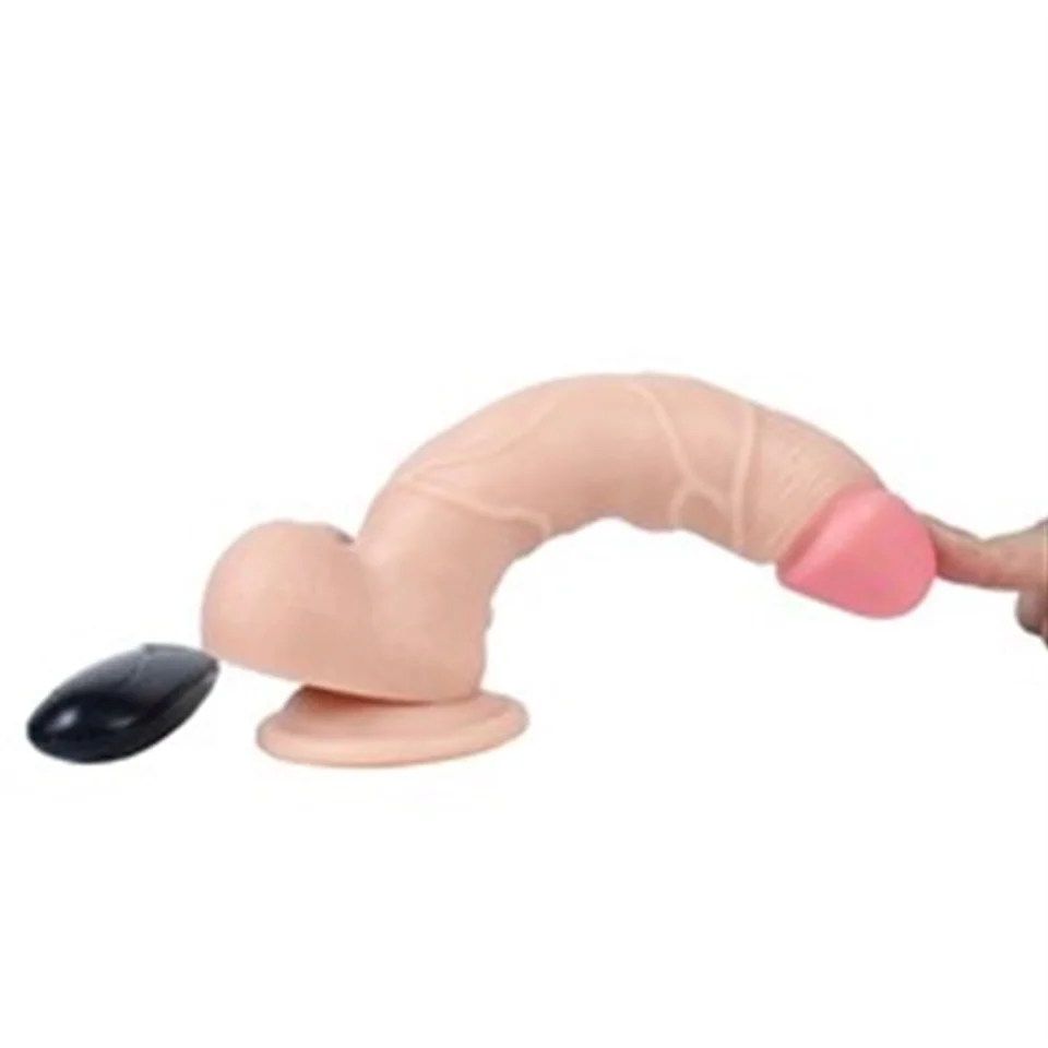 #4733 - 21 cm Belden Bağlamalı Titreşimli Realistik Dildo Penis Set