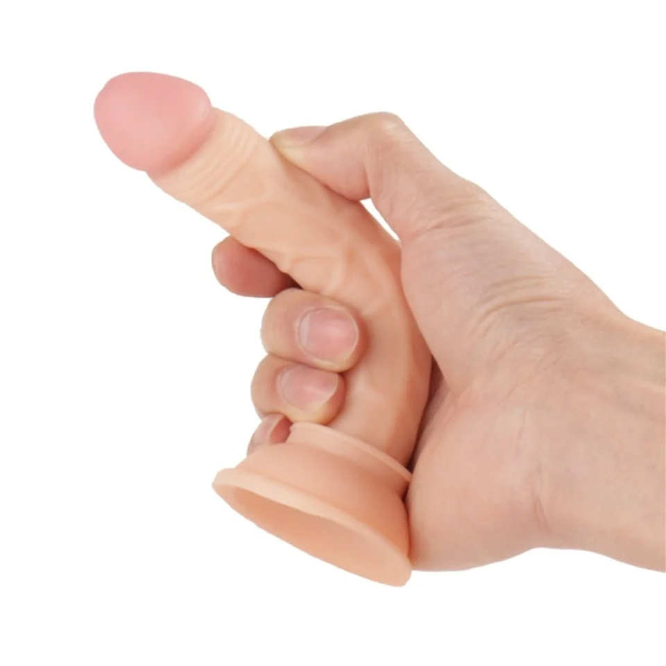 #4756 - 13 cm Belden Bağlamalı Vantuzlu Realistik Penis Anal Vajinal Dildo