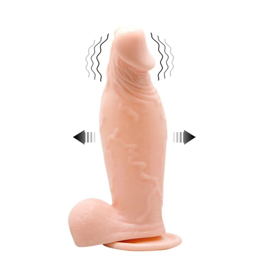 #4794 - 19 cm Belden Bağlamalı Pompalı Büyüyen Realistik Penis Dildo