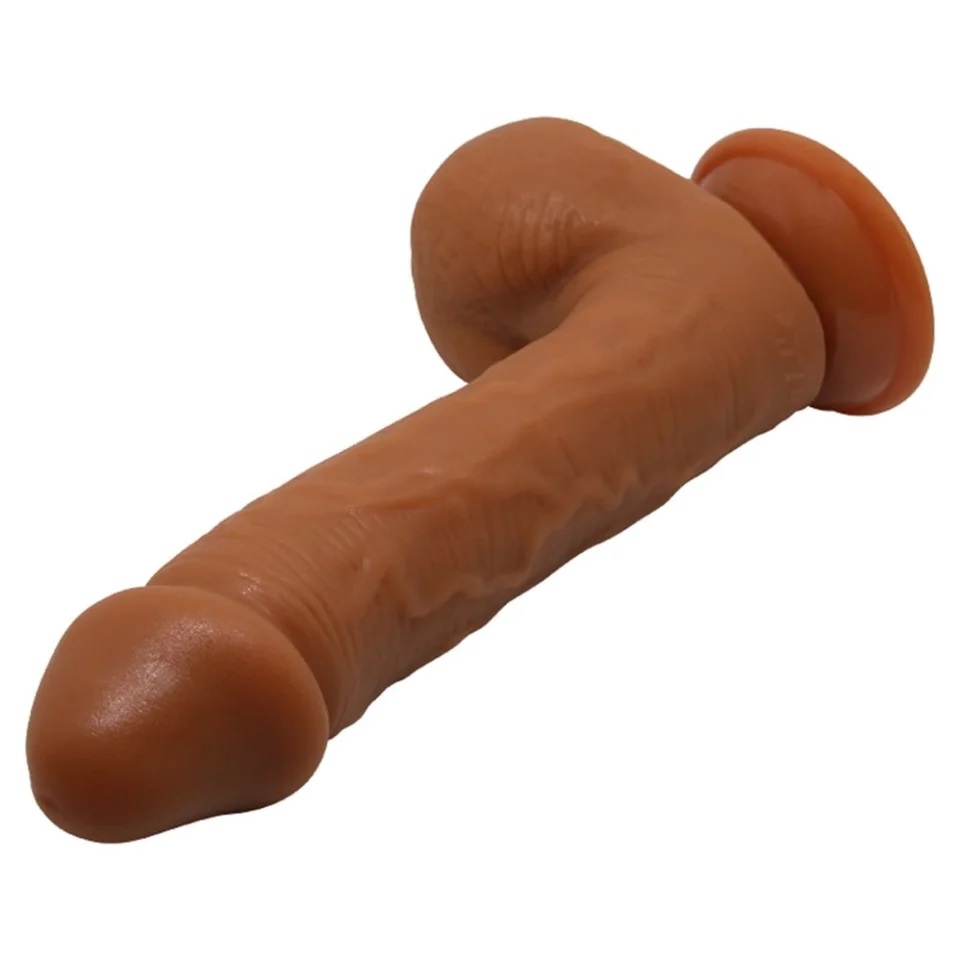 #4827 - 23,5 cm Realistik Vantuzlu Melez Dildo Penis