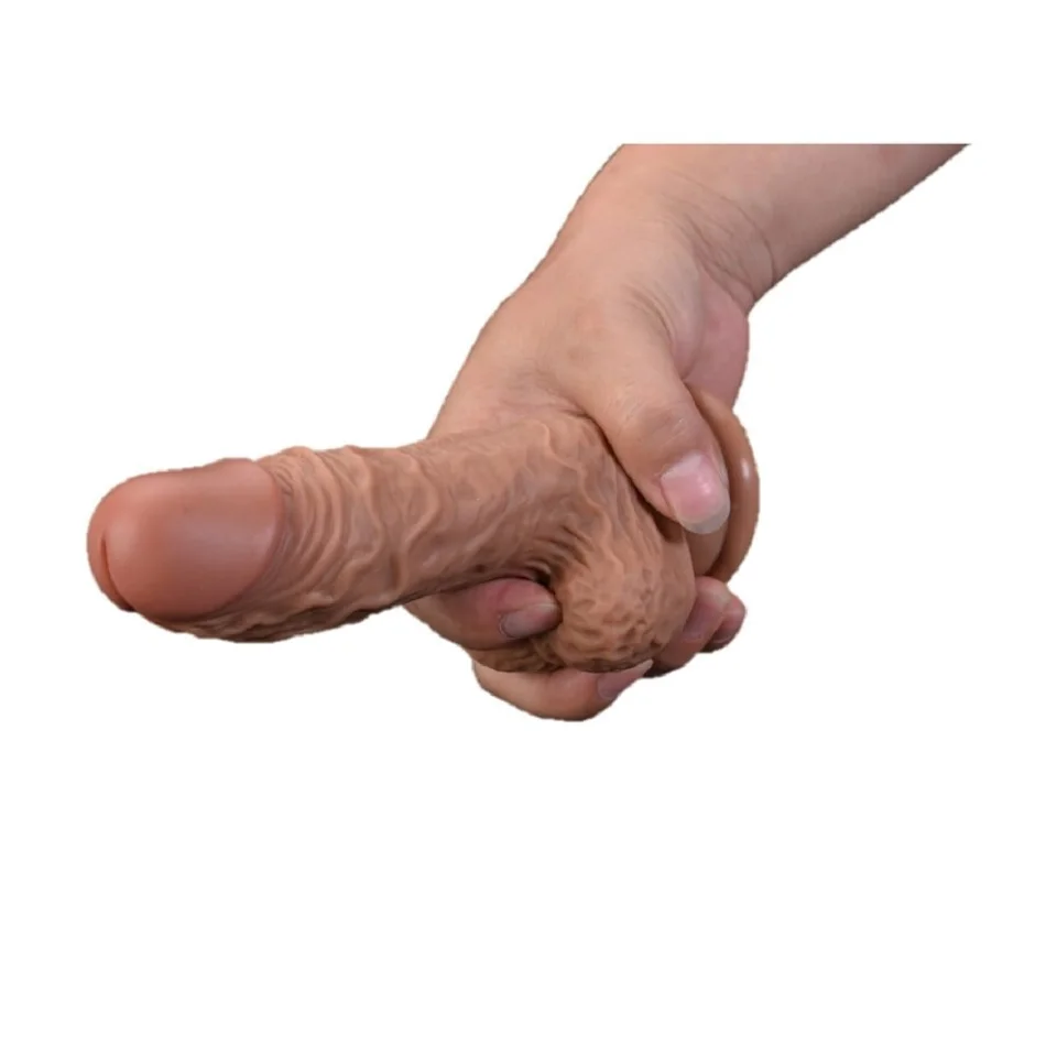 #401 - 17 cm Damarlı Realistik Vantuzlu Dildo Penis
