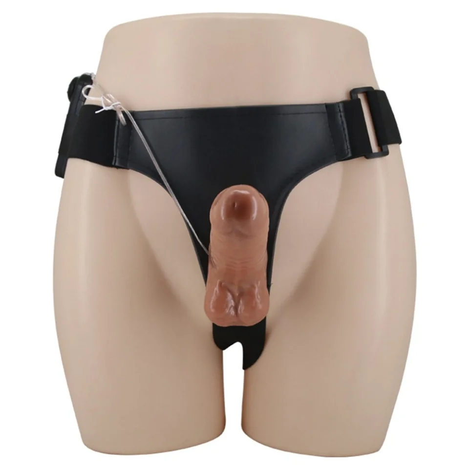 #4901 - 16 cm Yeni Nesil Belden Bağlamalı İçi Dolu Titreşimli Strapon Penis
