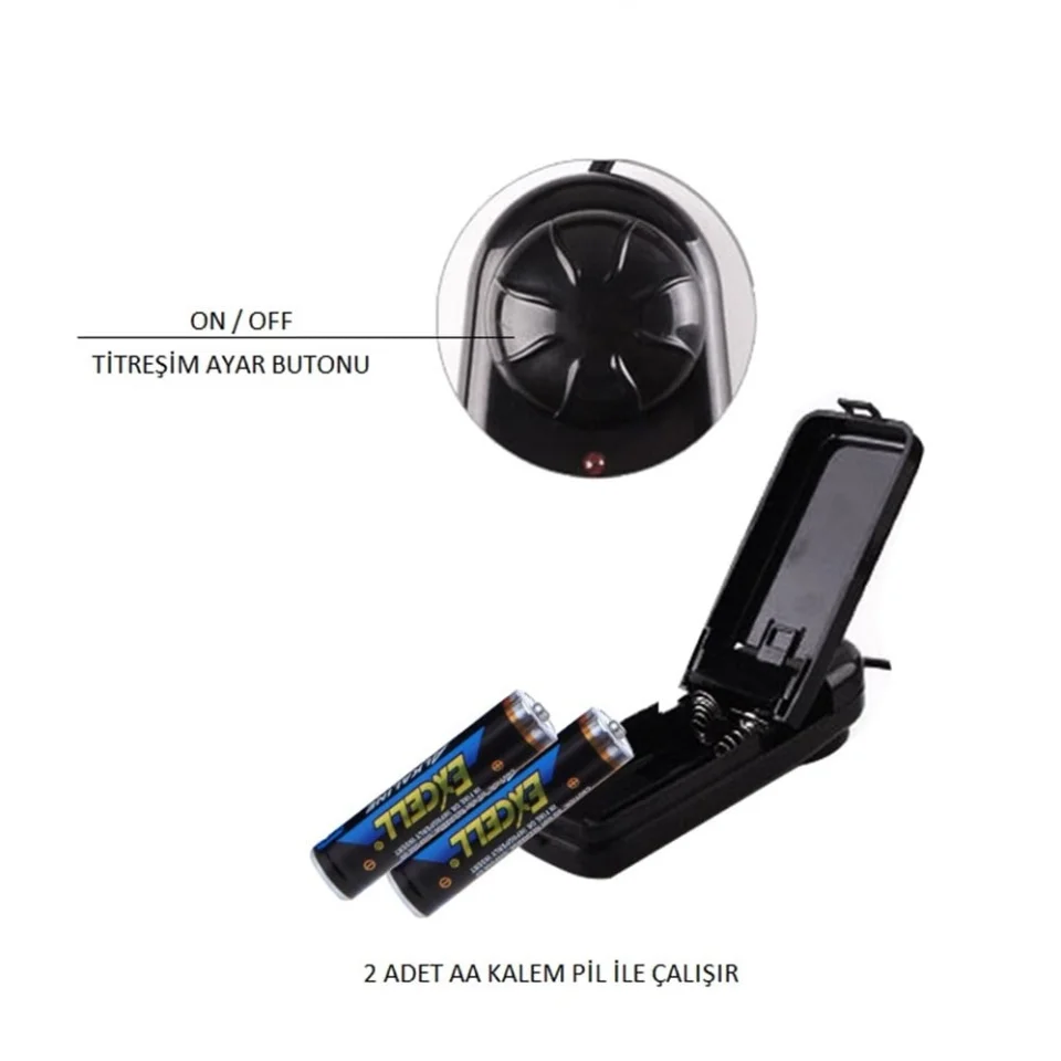 #4969 - 16,5 cm İçi Boş Titreşimli Belden Bağlamalı Protez Kumandalı Vibratör