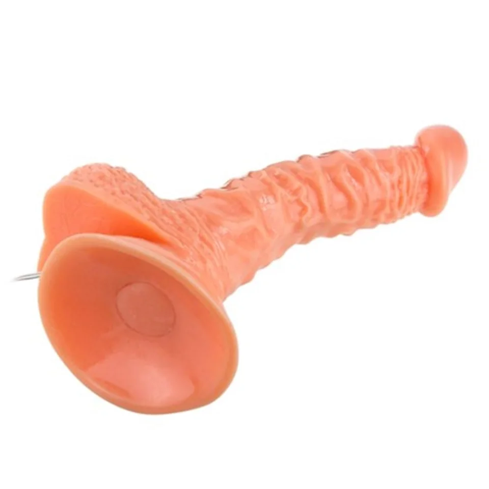#4977 - 19 cm Belden Bağlamalı Gerçekçi Titreşimli Dildo Vibratör Penis Set