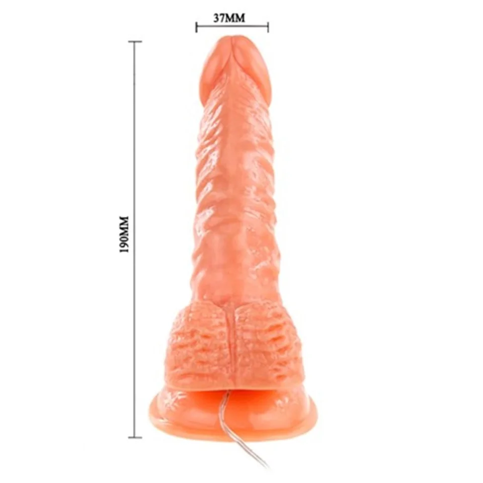 #4980 - 19 cm Belden Bağlamalı Gerçekçi Titreşimli Dildo Vibratör Penis Set