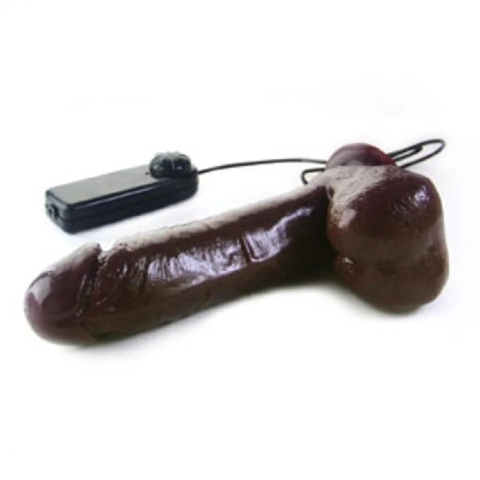#4992 - 19,5cm Belden Bağlamalı Gerçekçi Titreşimli Dildo Vibratör Melez Penis