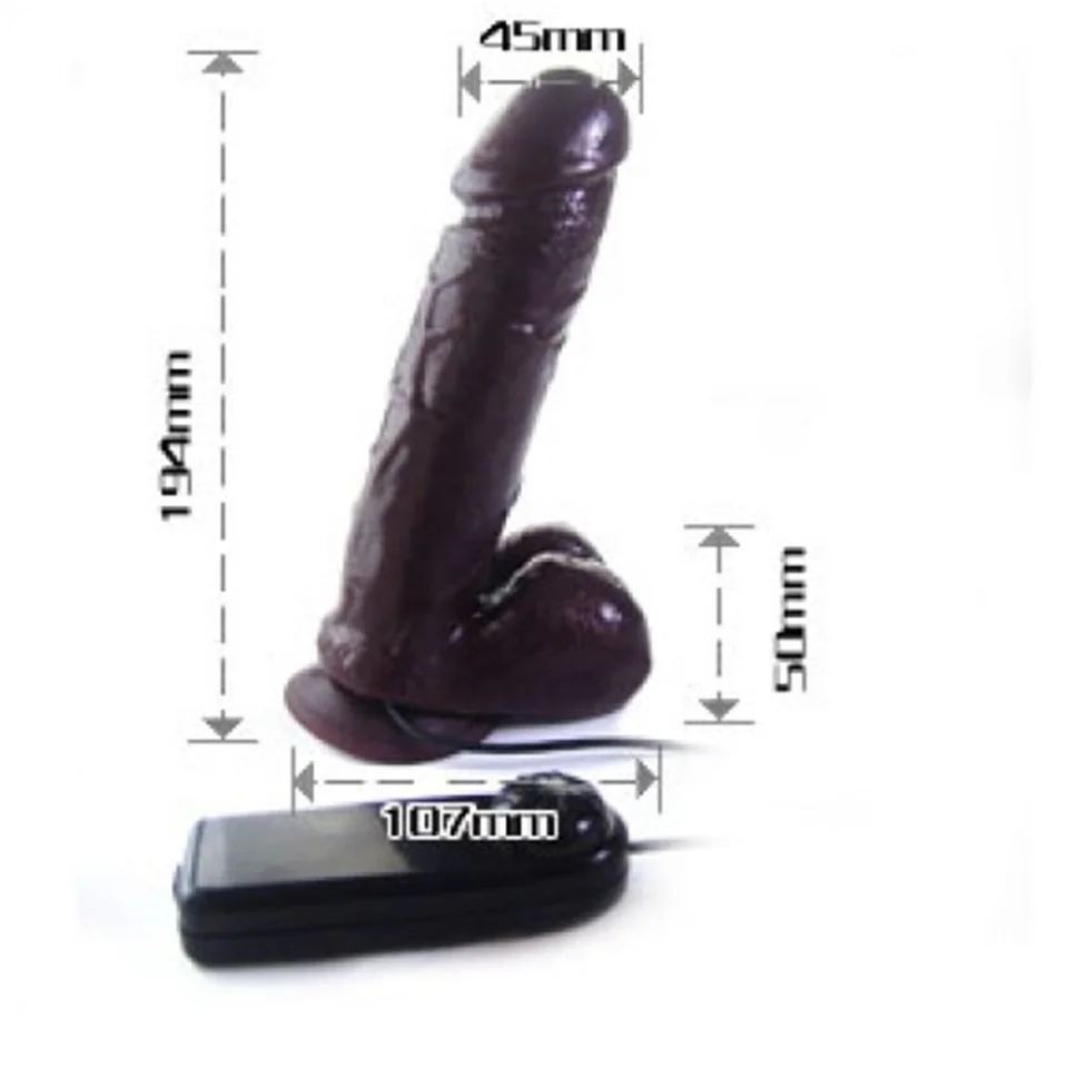 #4993 - 19,5cm Belden Bağlamalı Gerçekçi Titreşimli Dildo Vibratör Melez Penis