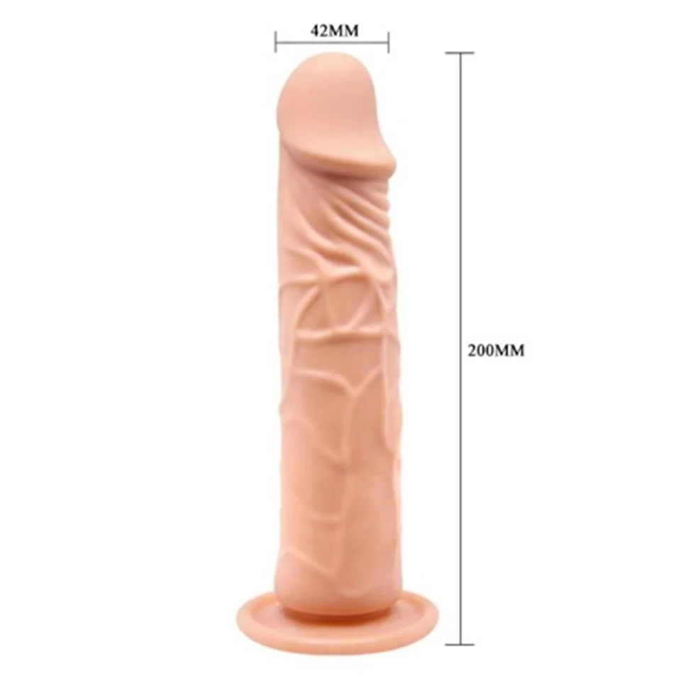 #5009 - 20 cm Belden Bağlamalı Realistik Vantuzlu Dildo Penis Set