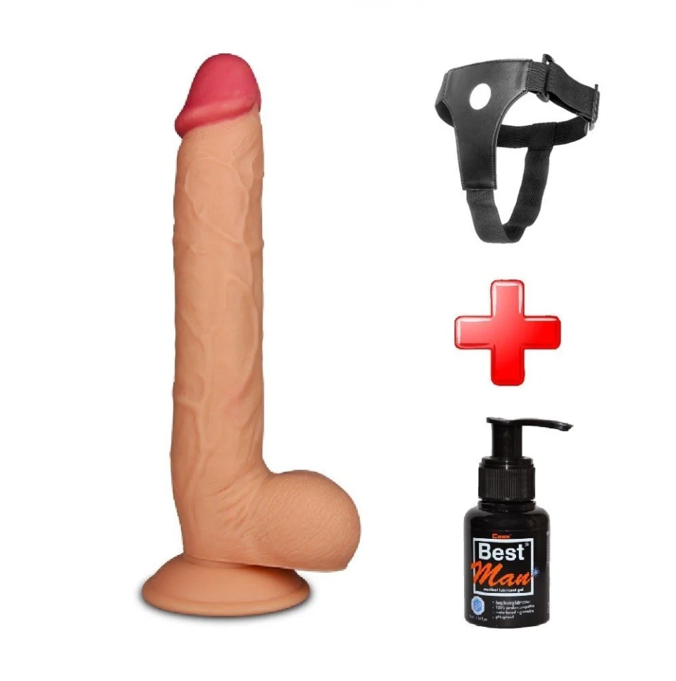 #5041 - 27,5 cm Belden Bağlamalı Yeni Nesil Realistik Penis