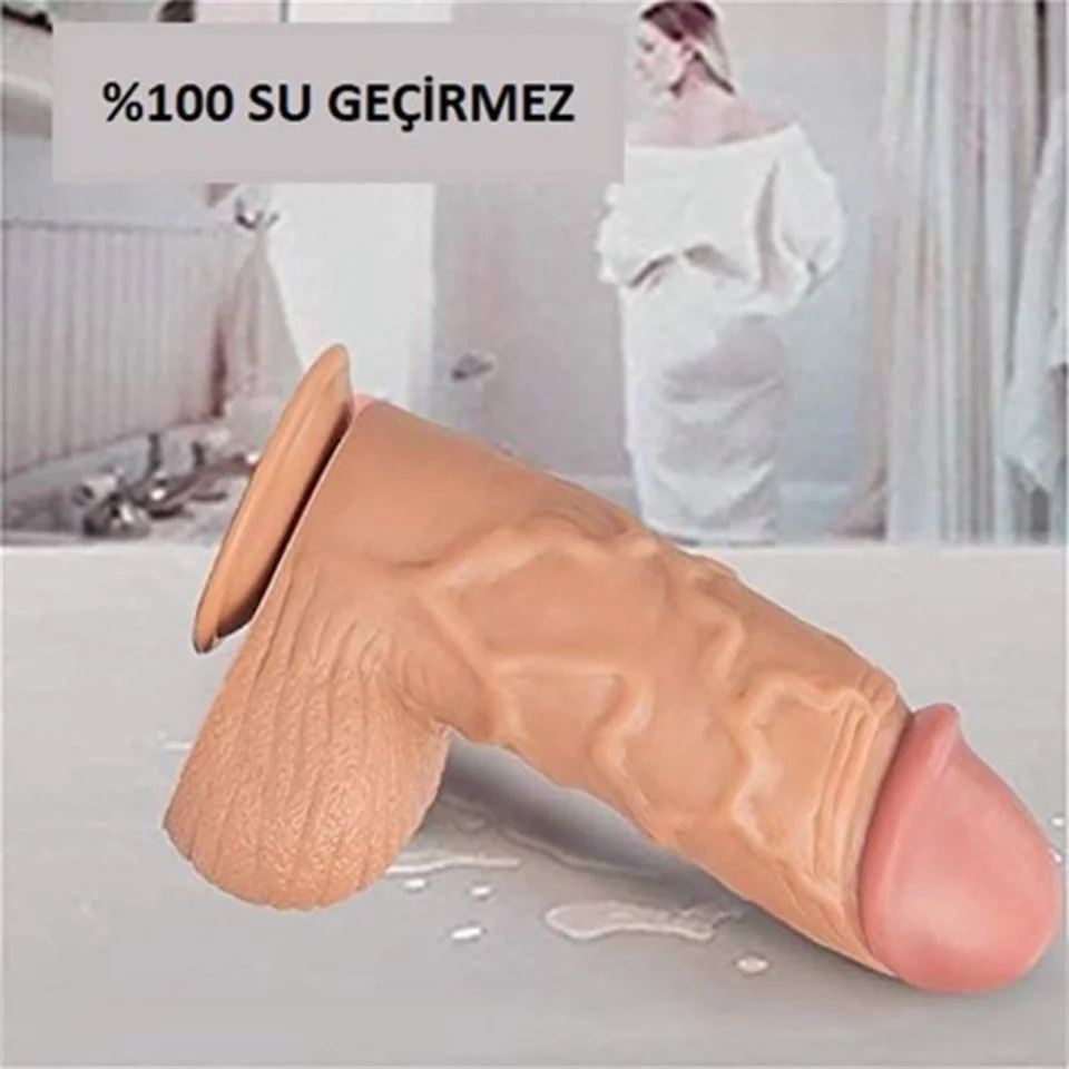 #5048 - 24,5 cm Belden Bağlamalı Vantuzlu Realistik Penis Anal Vajinal Dildo
