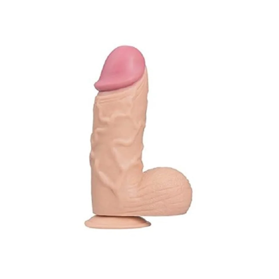 #5049 - 24,5 cm Belden Bağlamalı Vantuzlu Realistik Penis Anal Vajinal Dildo