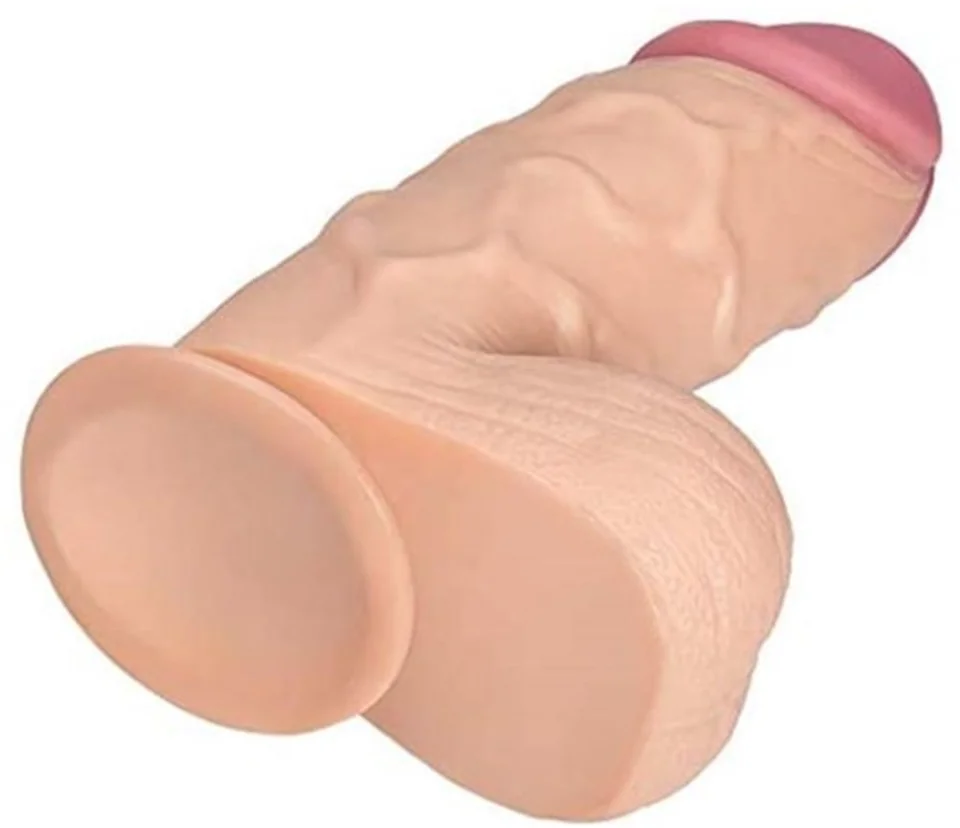 #5050 - 24,5 cm Belden Bağlamalı Vantuzlu Realistik Penis Anal Vajinal Dildo