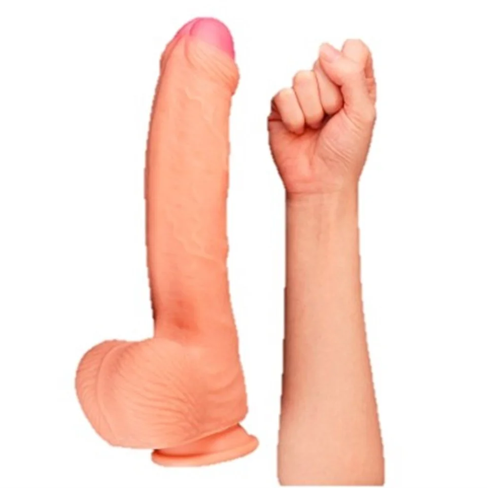#5077 - 28 cm Belden Bağlamalı Yeni Nesil Çift Katmanlı Realistik Dildo Penis