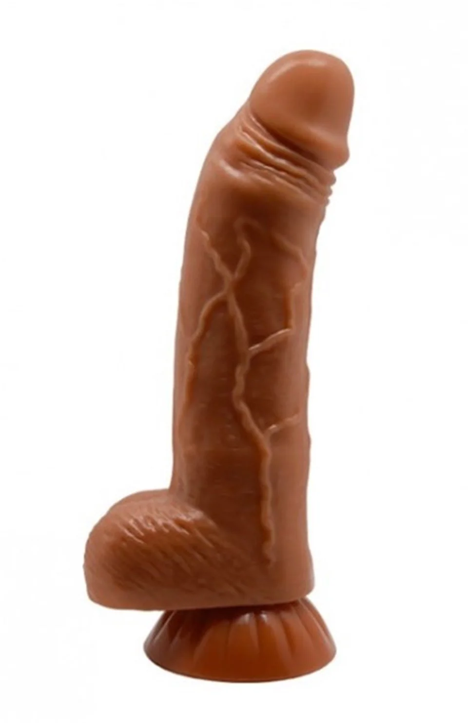 #5089 - Yeni Nesil Çift Katmanlı Belden Bağlamalı 18 cm Realistik Dildo Penis